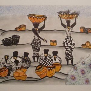 MES DESSINS SUR PAPIER CANSON 224 GRAMMES ET 300 GRAMMES A L'ENCRE DE CHINE ET ACRYLIQUE .